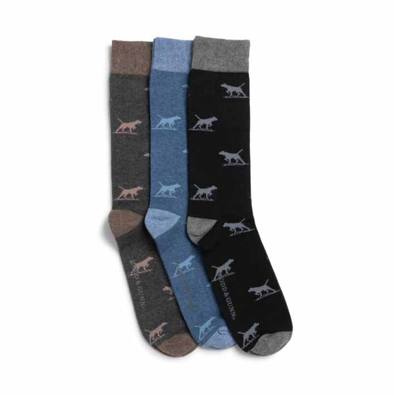 Rodd & Gunn Dogs-A-Plenty Three Pack Socks image number 0